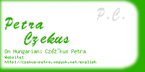 petra czekus business card